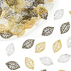 100Pcs Leaf Iron Pendants&nbsp;KK-FS0001-97