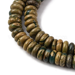 Natural Verdite Stone Beads Strands&nbsp;G-L624-H08-6x2mm