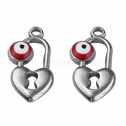 304 Stainless Steel Enamel Pendants&nbsp;STAS-N087-53-01P