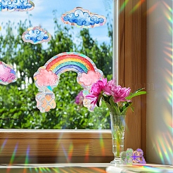 Rainbow & Cloud Rainbow Prism Electrostatic Window Stickers&nbsp;PW-WGA11A0-01