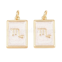 Brass Enamel Pendants&nbsp;KK-CBA62C2-01B