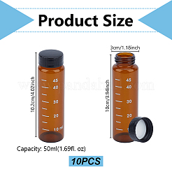 Glass Vials with Scale and Black Ridded Cap&nbsp;AJEW-WH0031-92