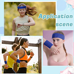 Polyester Elbow Sleeves and Headband&nbsp;AJEW-WH20010-49A