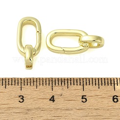 Brass Spring Gate Rings&nbsp;KK-B089-17G
