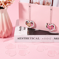Transparent Acrylic Disc Pendants&nbsp;TACR-SC0001-38C