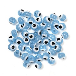 Luminous & Printed Opaque Acrylic Beads&nbsp;LACR-G050-01E
