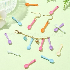 100Pcs Opaque Acrylic Pendants&nbsp;OACR-YW0001-96