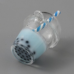 Transparent Resin Pendants&nbsp;RESI-WH0029-45E