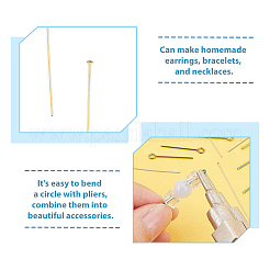 150Pcs Brass Flat Head Pins&nbsp;KK-DC0003-81