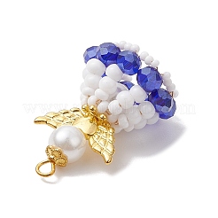 Handmade Seed Beads Pendants&nbsp;PALLOY-MZ00402-03