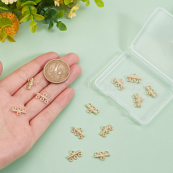 12Pcs Brass Chandelier Components Links&nbsp;KK-BC0013-38C