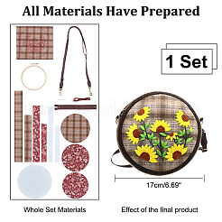 DIY Crossbody Bag Embroidery Kit&nbsp;DIY-WH0325-88