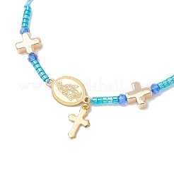 Adjustable Nylon Cord Braided Beads Bracelets&nbsp;BJEW-MZ00168-02