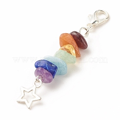 Chakra Theme Natural Gemstone Pendant Decorations&nbsp;X1-HJEW-JM00645-03