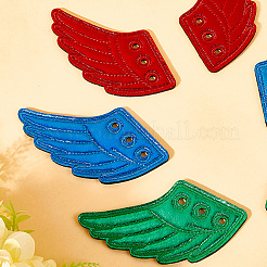 3 Pairs 3 Colors Cloth with Felt Shoe Decorations&nbsp;DIY-GF0011-45A