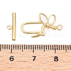 Brass Toggle Clasps&nbsp;KK-N254-157G