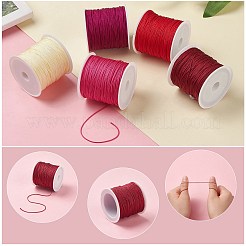 5 Rolls 5 color Nylon Braided Cord&nbsp;NWIR-PH0001-86