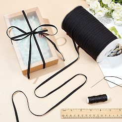 200M Flat Cotton Linen Ribbon&nbsp;OCOR-WH0078-85A