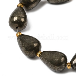 Natural Pyrite Beads Strands&nbsp;G-Z131-I01-01