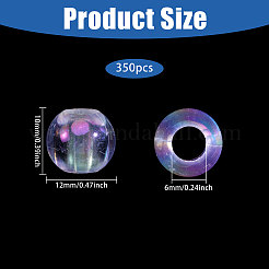 350Pcs Acrylic European Large Hole Beads&nbsp;MACR-CA0001-44