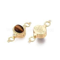 Brass Magnetic Clasps&nbsp;KK-C066-10G-02