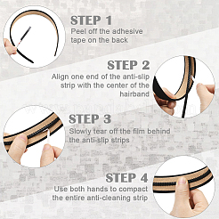 10Pcs Resin Firm Headband Non-slip Strip&nbsp;FIND-SP0020-62