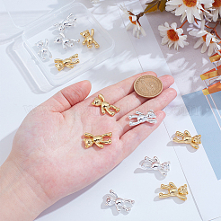 12Pcs 2 Colors Brass Pendants&nbsp;KK-ME0001-36