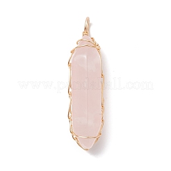 Natural Mixed Gemstone Double Terminal Pointed Pendants&nbsp;PALLOY-JF02059