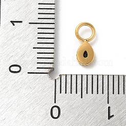 Ion Plating(IP) 304 Stainless Steel with Rhinestone Charms&nbsp;STAS-G351-18G-01