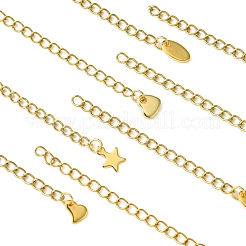 12Pcs 4 Styles 304 Stainless Steel Chain Extender&nbsp;FIND-FS0002-96A