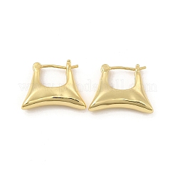 Brass Bag Shape Hoop Earrings for Women&nbsp;EJEW-E275-07