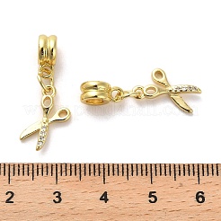 Rack Plating Brass Micro Pave Cubic Zirconia Charms&nbsp;KK-S398-03A