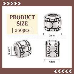 350Pcs Tibetan Style Alloy Beads&nbsp;TIBE-PH0002-52AS