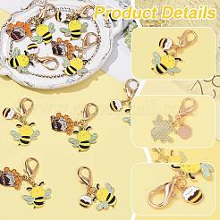 10Pcs 2 Styles Alloy Enamel Pendant Decorations&nbsp;HJEW-FS00090