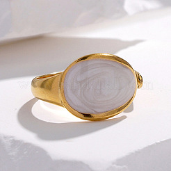 Oval 304 Stainless Steel Enamel Cuff Rings&nbsp;FS-WGAC0F3-02