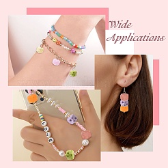 36Pcs 6 Colors Opaque & Transparent Resin Beads&nbsp;RESI-CJ0005-53