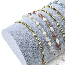 Wooden Half Round Jewelry Bracelet Displays&nbsp;BDIS-L001-07C