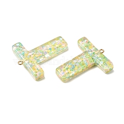 Transparent Epoxy Resin Pendants&nbsp;LS-CRES-YW0002-09T