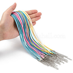36Pcs 6 Colors Waxed Cord Necklace Making&nbsp;NCOR-FS0001-04