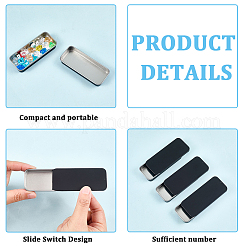 6Pcs Tinplate Storage Boxs with Slider Lids&nbsp;CON-CN0001-12A