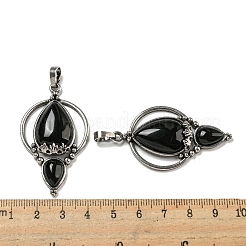 Natural Obsidian Pendants&nbsp;G-F766-04AS-05