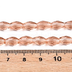 Transparent Glass Beads Strands&nbsp;EGLA-A037-T6x8mm-D06