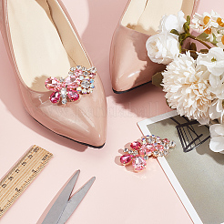 2Pcs Alloy Rhinestone Detachable Shoe Buckle Clips&nbsp;FIND-AR0004-59