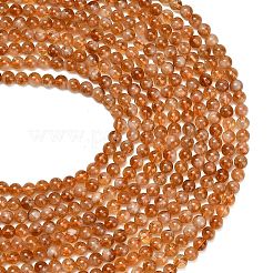 Hearted Natural Citrine Beads Strands&nbsp;G-L663-A02-6mm