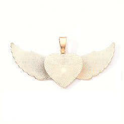 Alloy Pendant Cabochon Settings&nbsp;LS-PALLOY-S107-001KC-RS