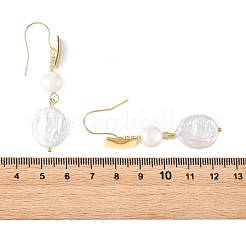 Natural Pearl Dangle & Drop Earrings&nbsp;EJEW-JE07425
