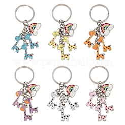 Giraffe Alloy Enamel Keychain&nbsp;KEYC-YW00169-01