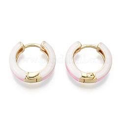 Brass Huggie Hoop Earrings&nbsp;EJEW-S209-07