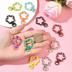 10Pcs Spray Painted Alloy Swivel Snap Clasps&nbsp;FIND-YW0009-38