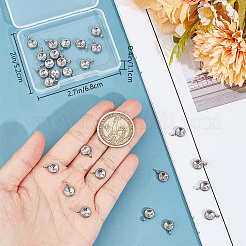 30Pcs 304 Stainless Steel Rhinestone Chamrs&nbsp;STAS-BBC0004-06